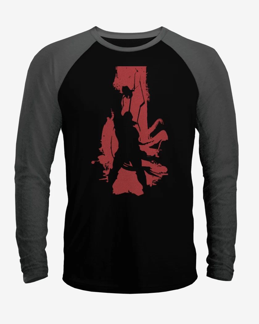 Polera Raglan Negro / Negro Heather de Thor 2 