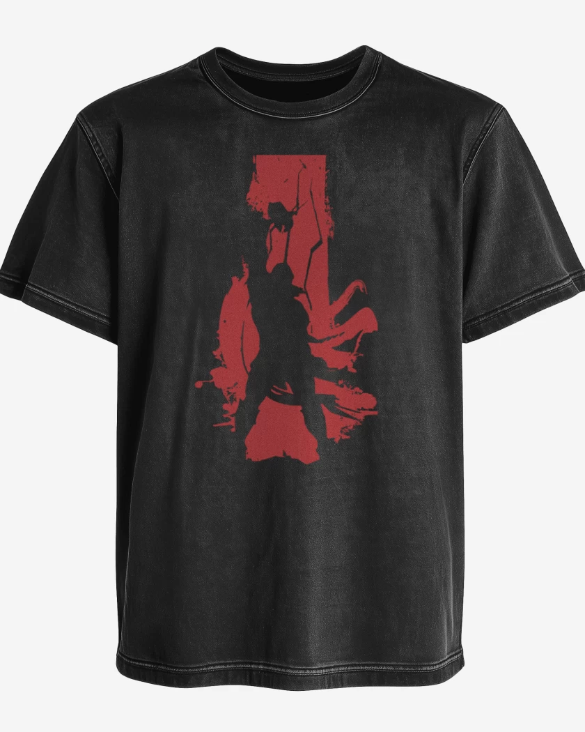 Polera desgastada Negro de Thor 2 