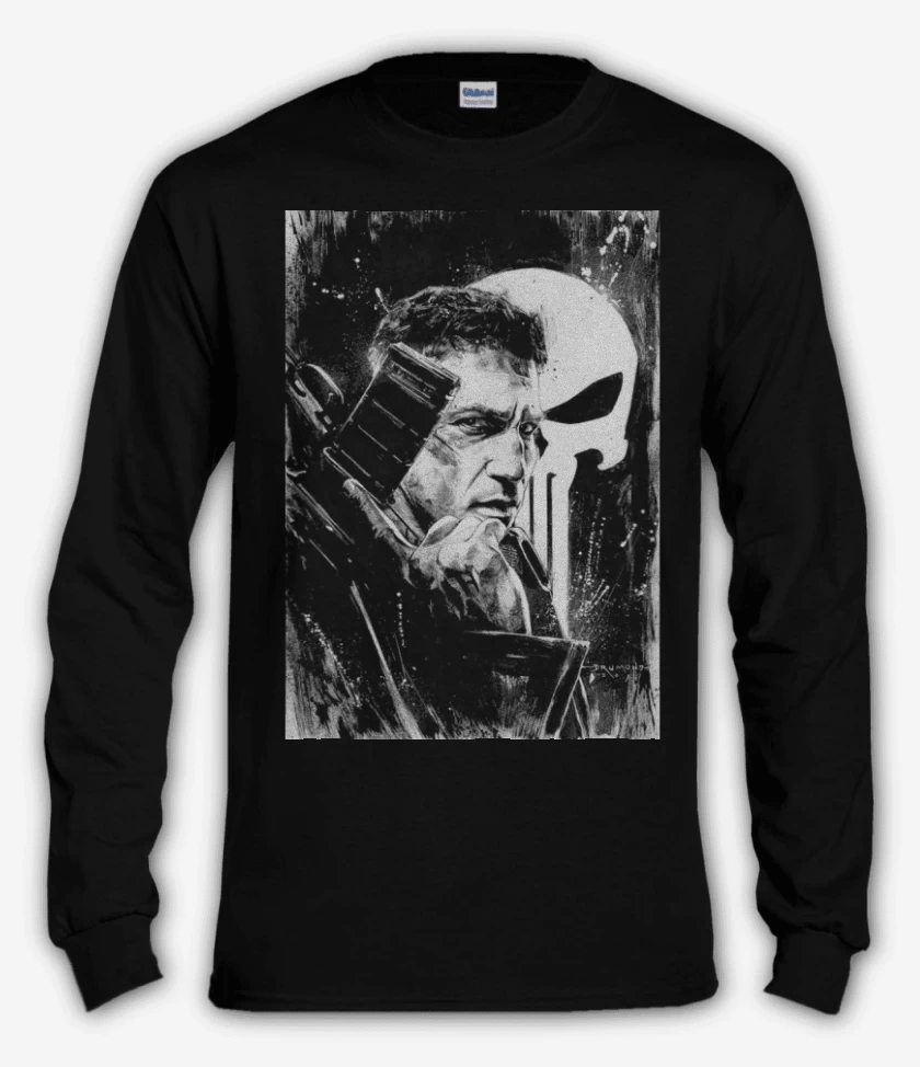 Polera manga larga Negro de El que castiga the rial 
