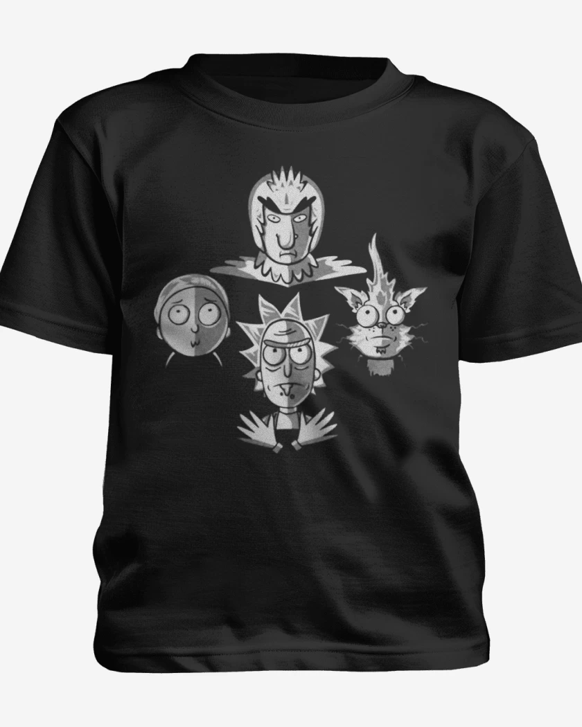 Polera de niño Negro de Rick and Rhapsody