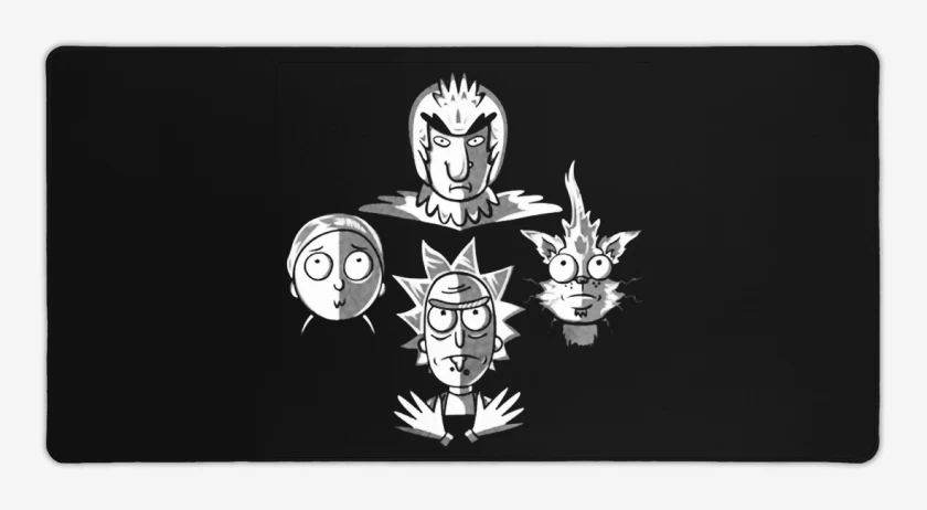 Mouse pad Gamer Negro de Rick and Rhapsody