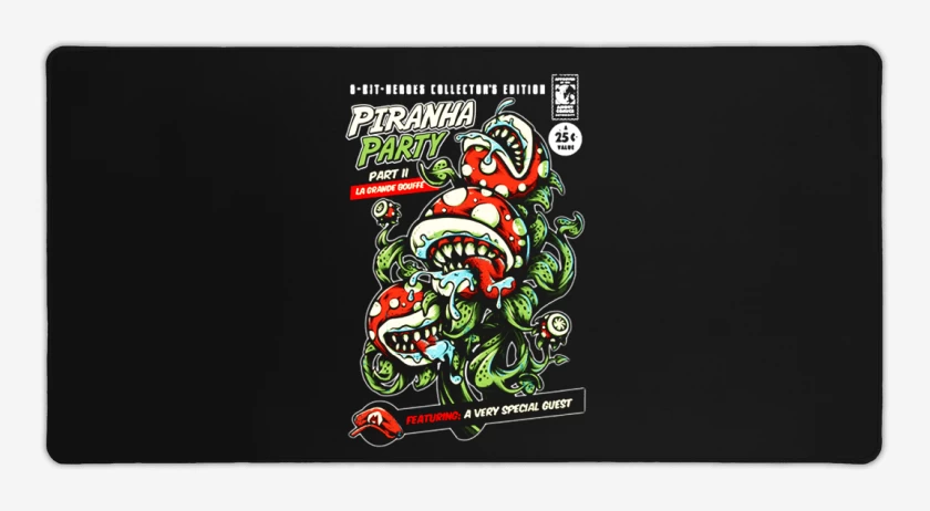 Mouse pad Gamer Piranha Party