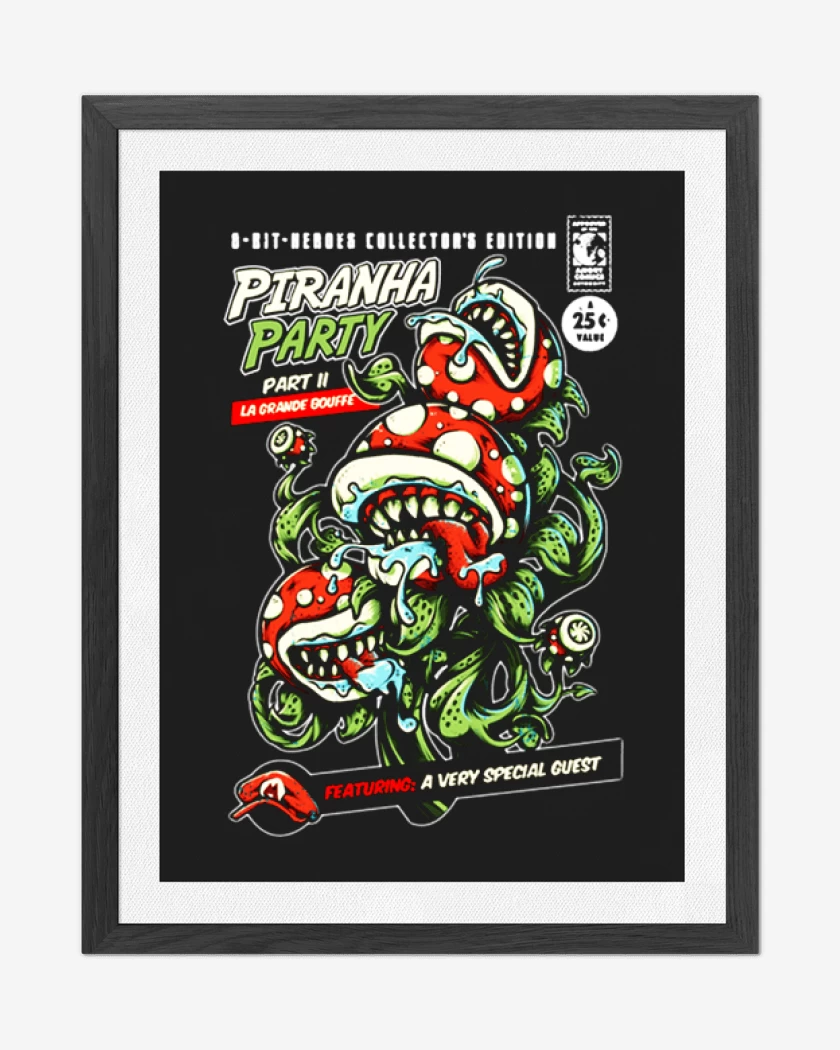 Cuadro decorativo Piranha Party