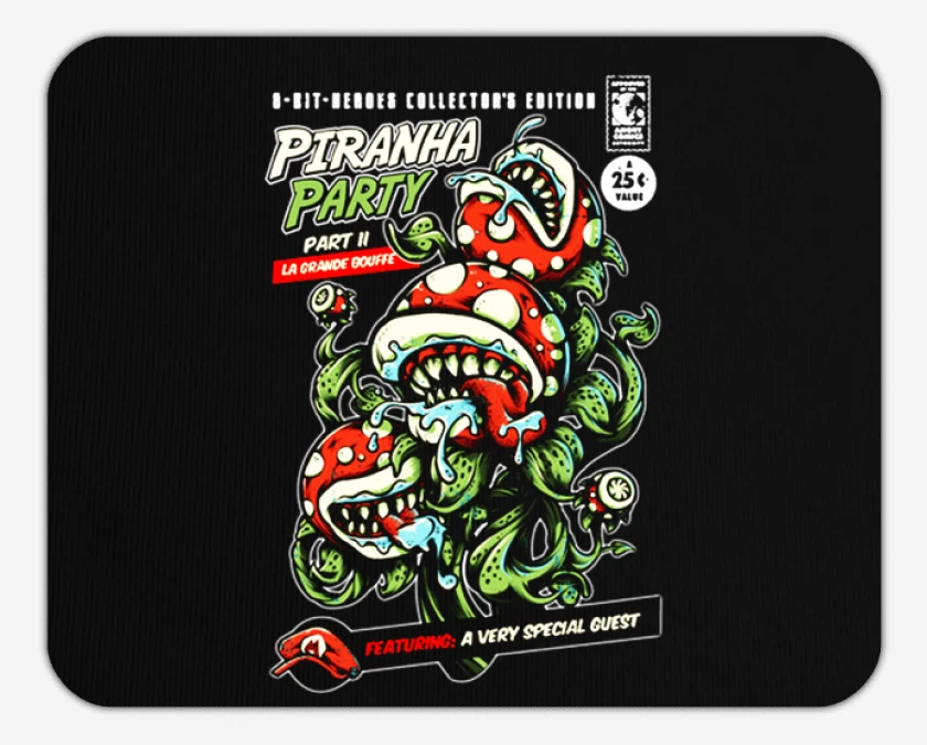 Mousepad Piranha Party