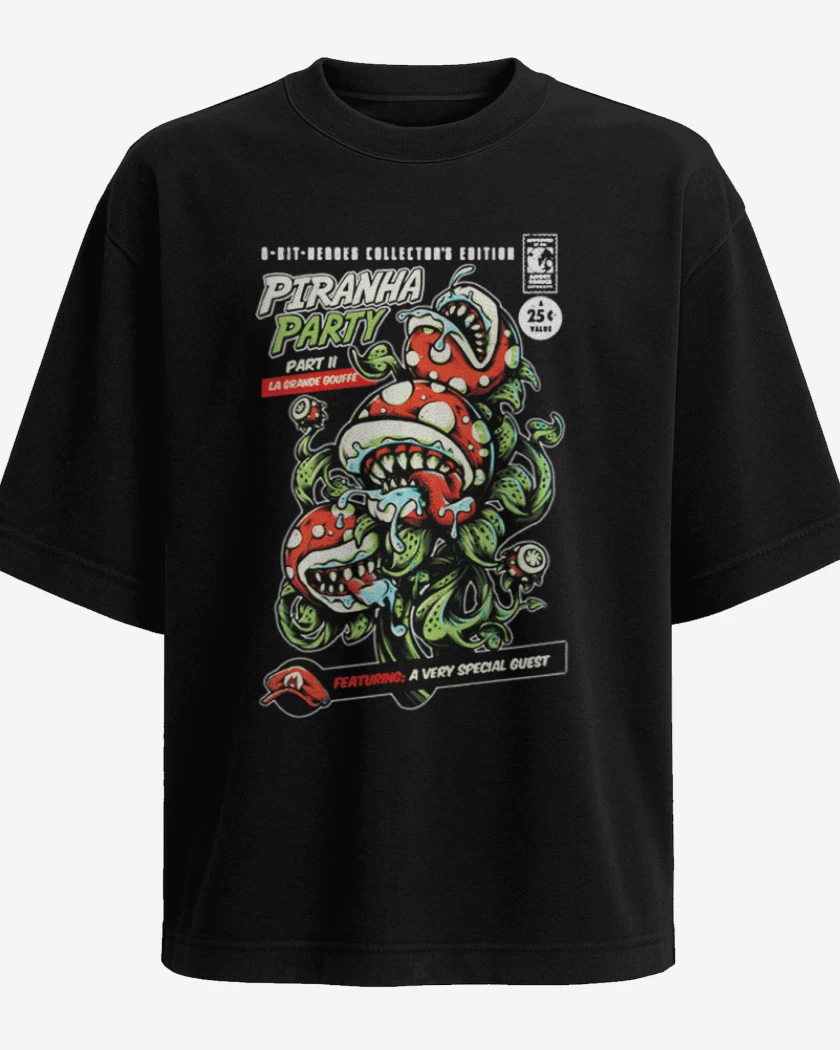 Polera Oversize Piranha Party