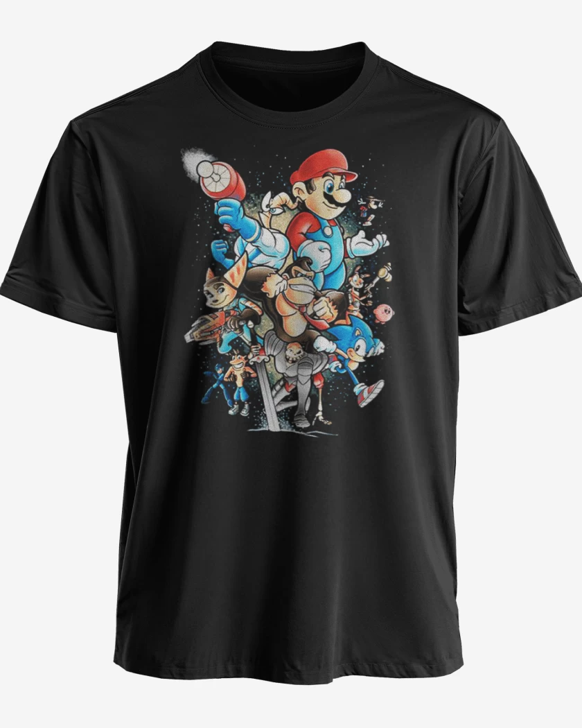 Polera premium Negro de Juegos infancia