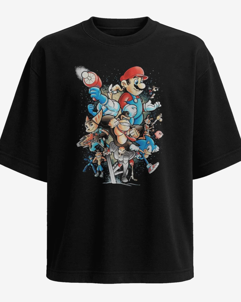 Polera Oversize Juegos infancia