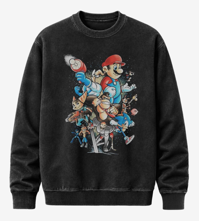 Poleron Polo Acid Wash Juegos infancia