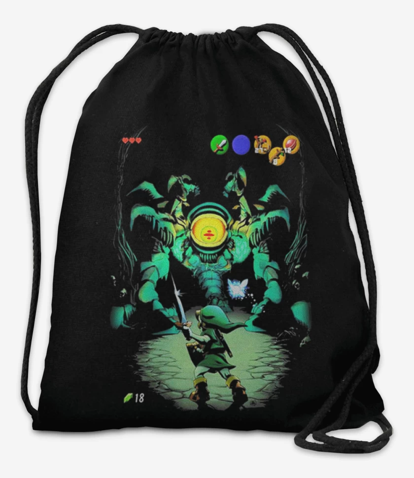 Mochila Negro de Zelda arañita