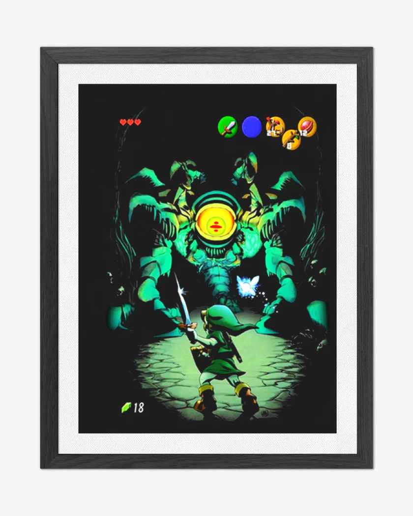 Cuadro decorativo Negro de Zelda arañita