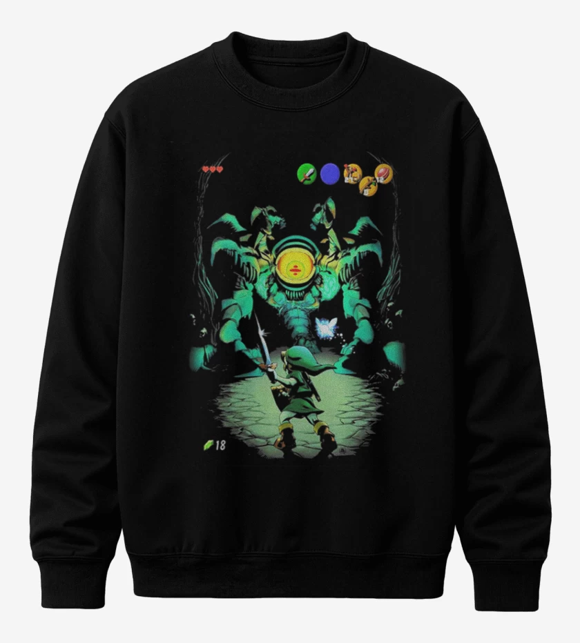 Poleron polo Negro de Zelda arañita