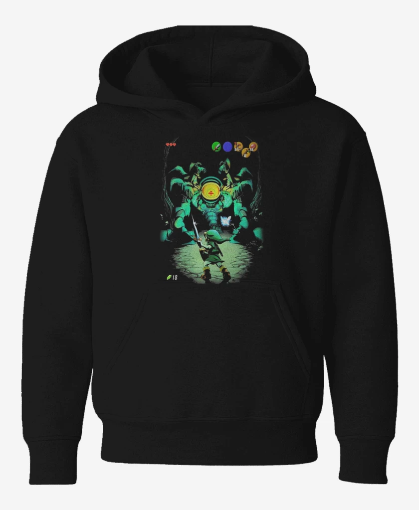 Poleron de niño Negro de Zelda arañita