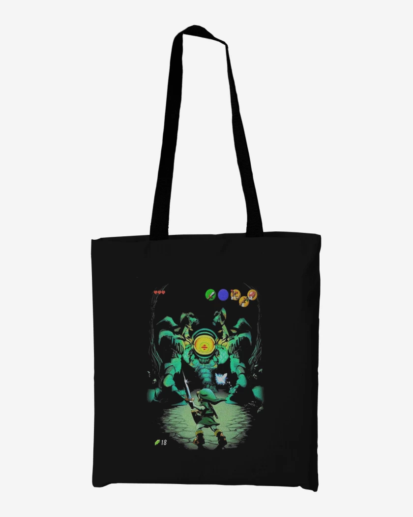 Totebag Negro de Zelda arañita