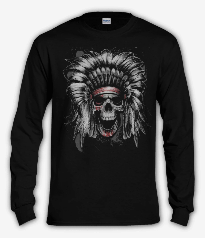 Polera manga larga Negro de Calavein