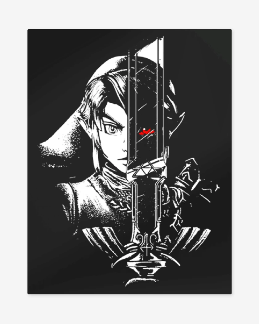 Print metalico Negro de Link trite