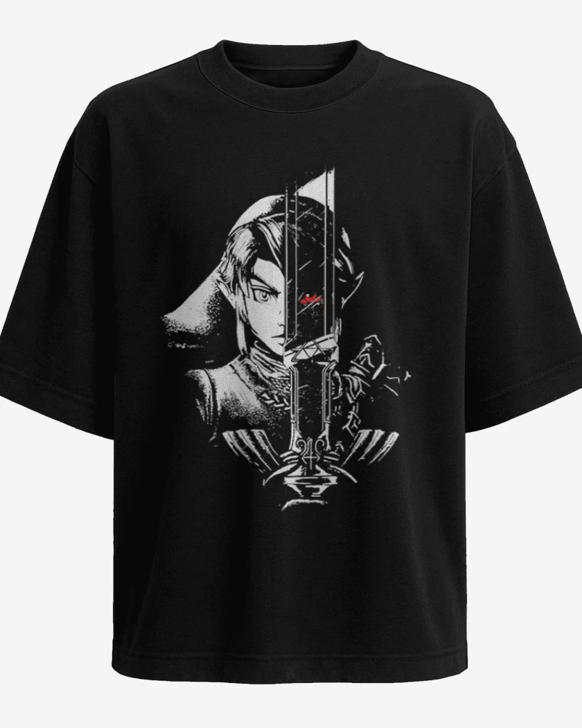Polera Oversize Negro de Link trite