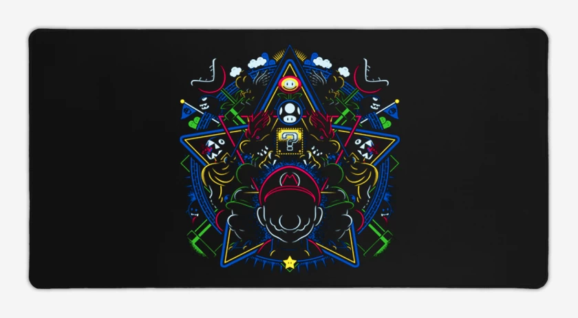 Mouse pad Gamer Mundo Super bigote