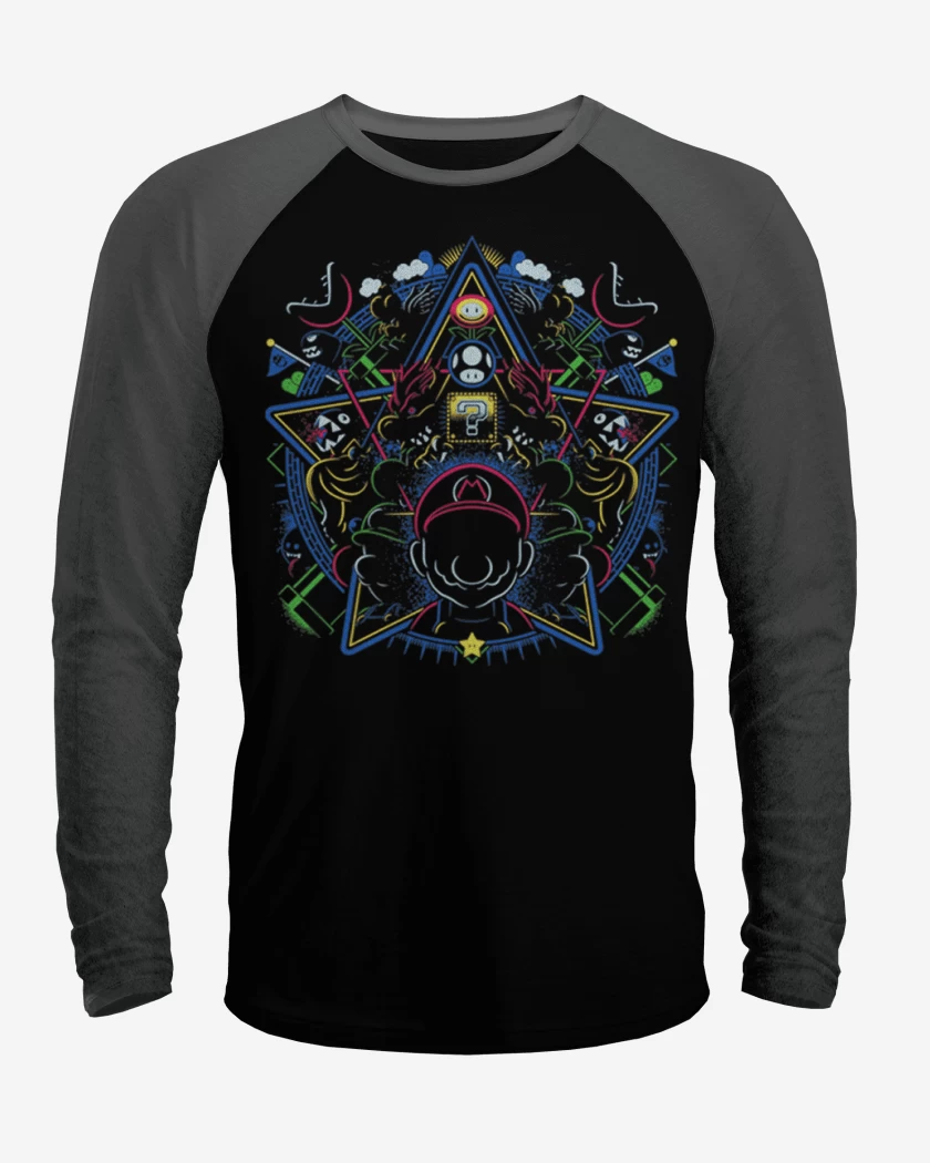 Polera Raglan Mundo Super bigote