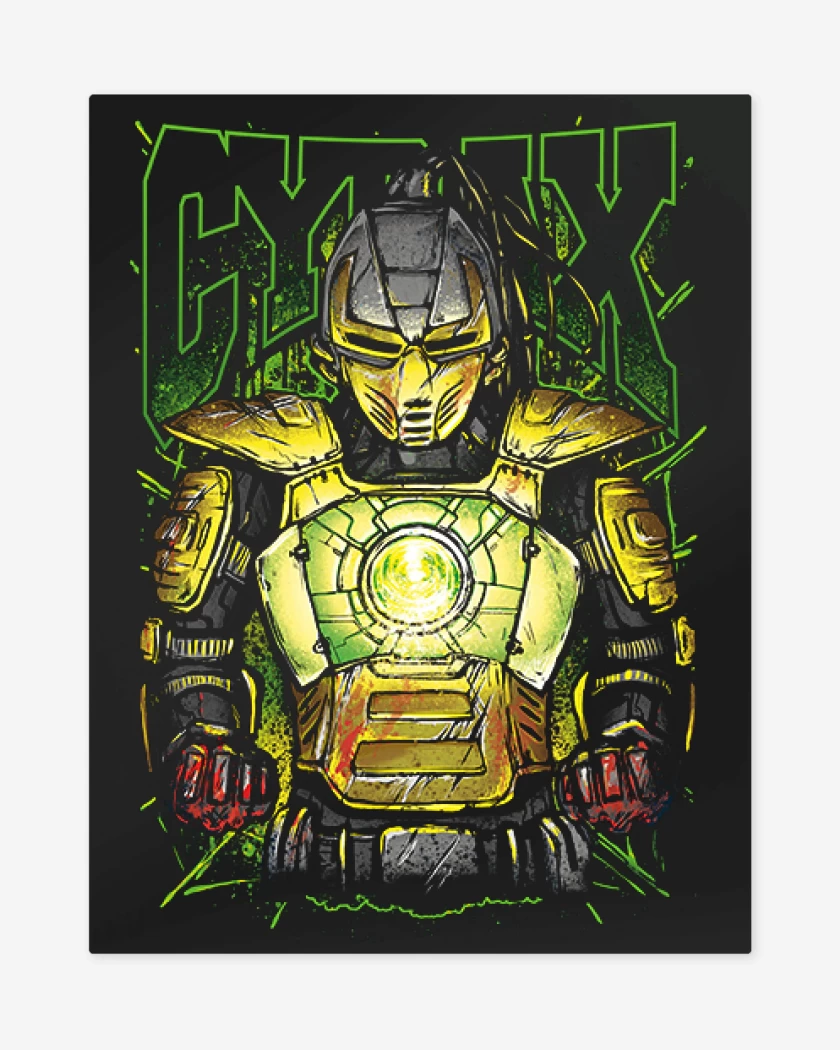 Print metalico Negro de Cyrax