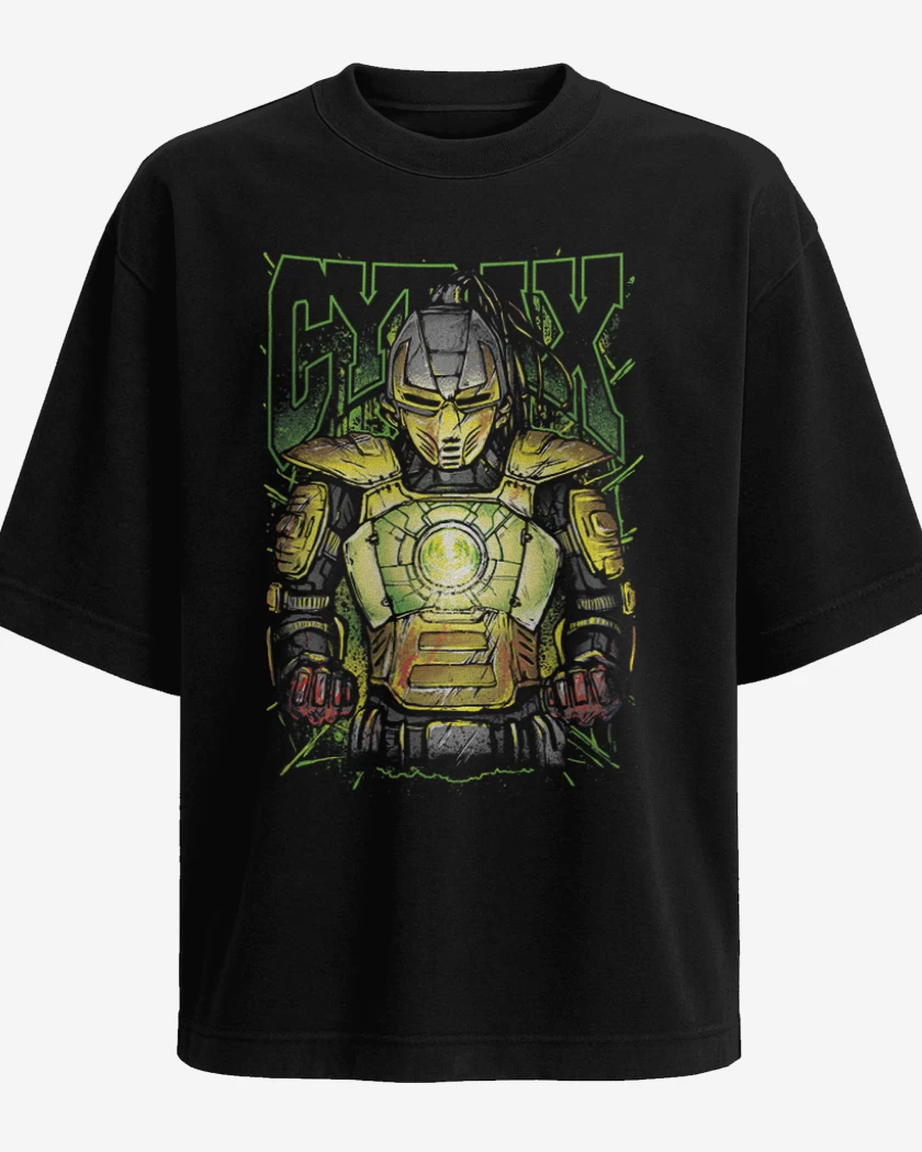 Polera Oversize Negro de Cyrax