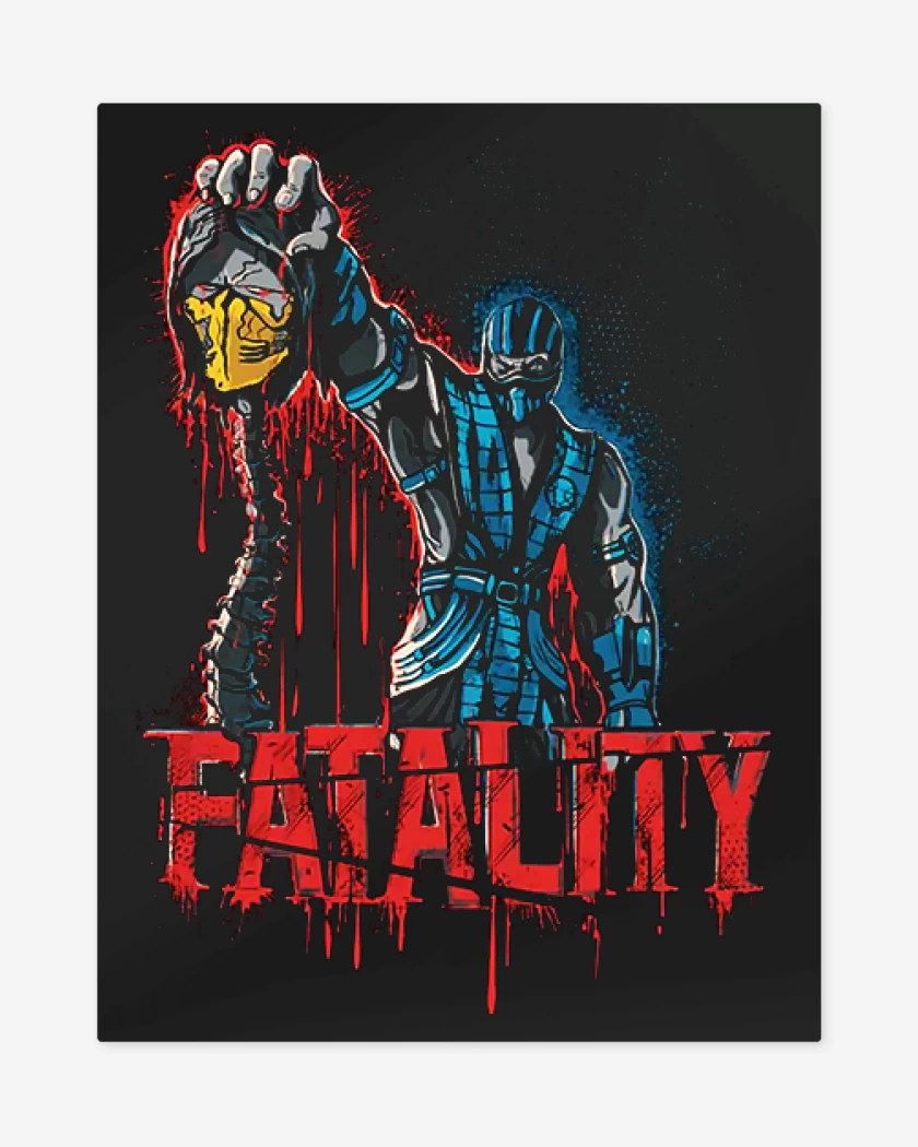 Print metalico Negro de Fatality
