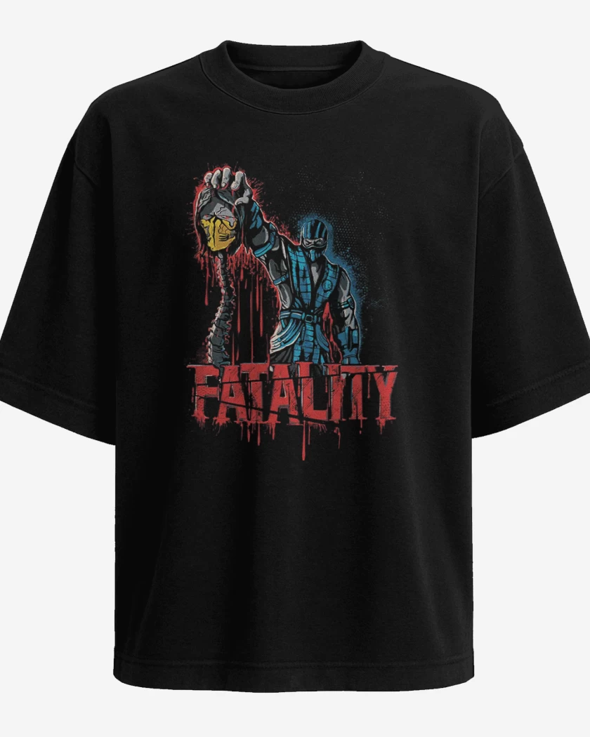 Polera Oversize Negro de Fatality