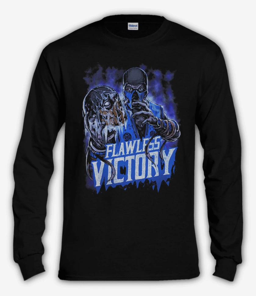 Polera manga larga Negro de Flawless Victory