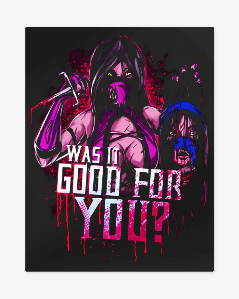 Print metalico Negro de Was it good for you