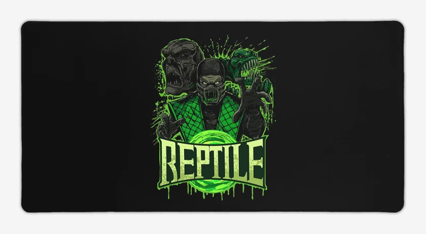 Mouse pad Gamer Negro de El reptil