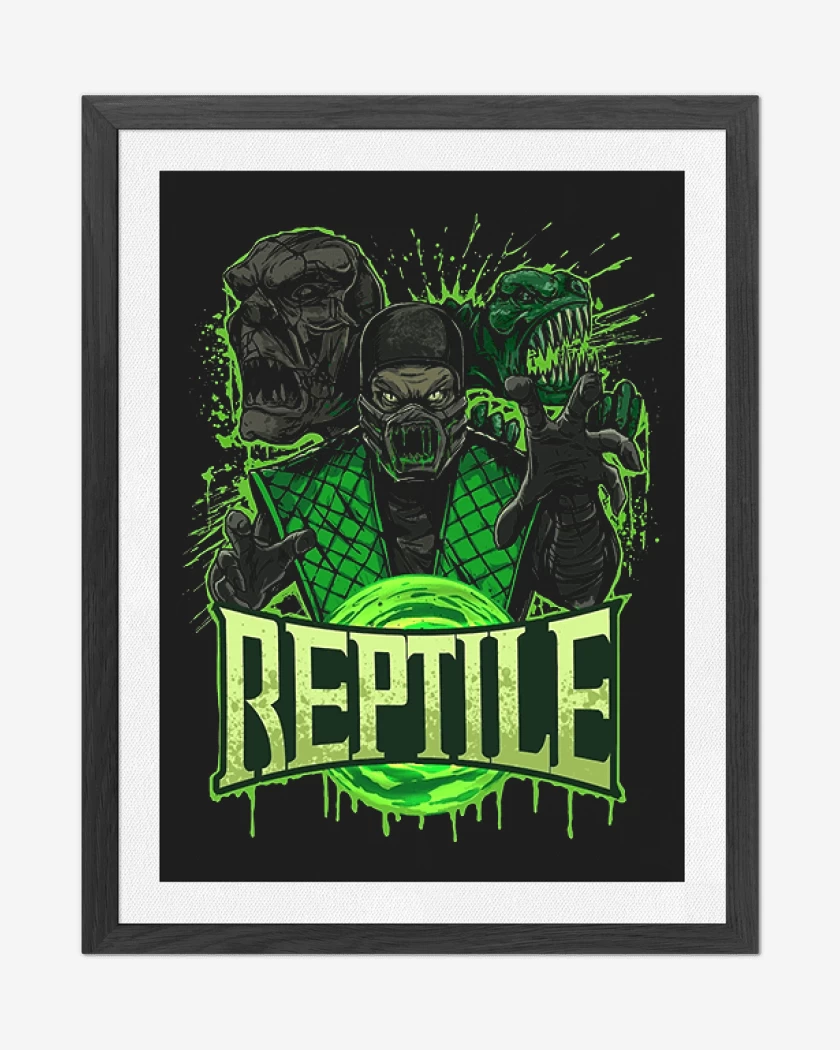 Cuadro decorativo Negro de El reptil