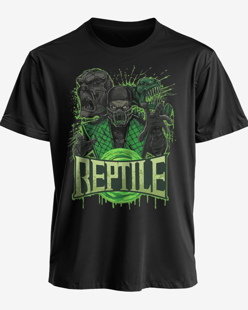 Polera premium Negro de El reptil