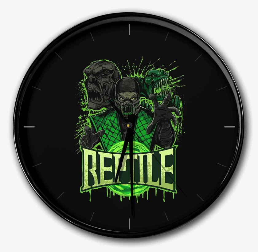 Reloj Negro de El reptil