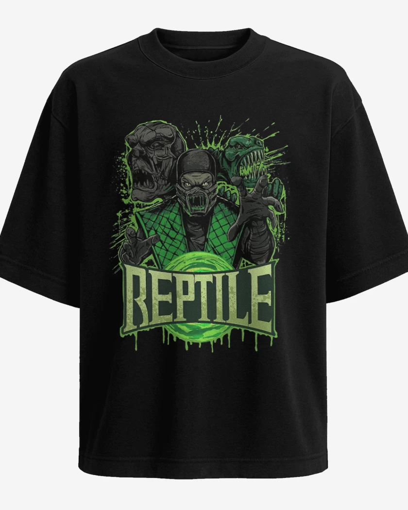 Polera Oversize Negro de El reptil