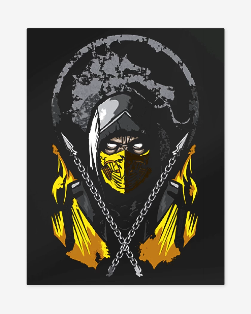 Print metalico Negro de El escorpion
