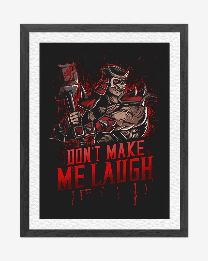 Cuadro decorativo Negro de Shao kahn
