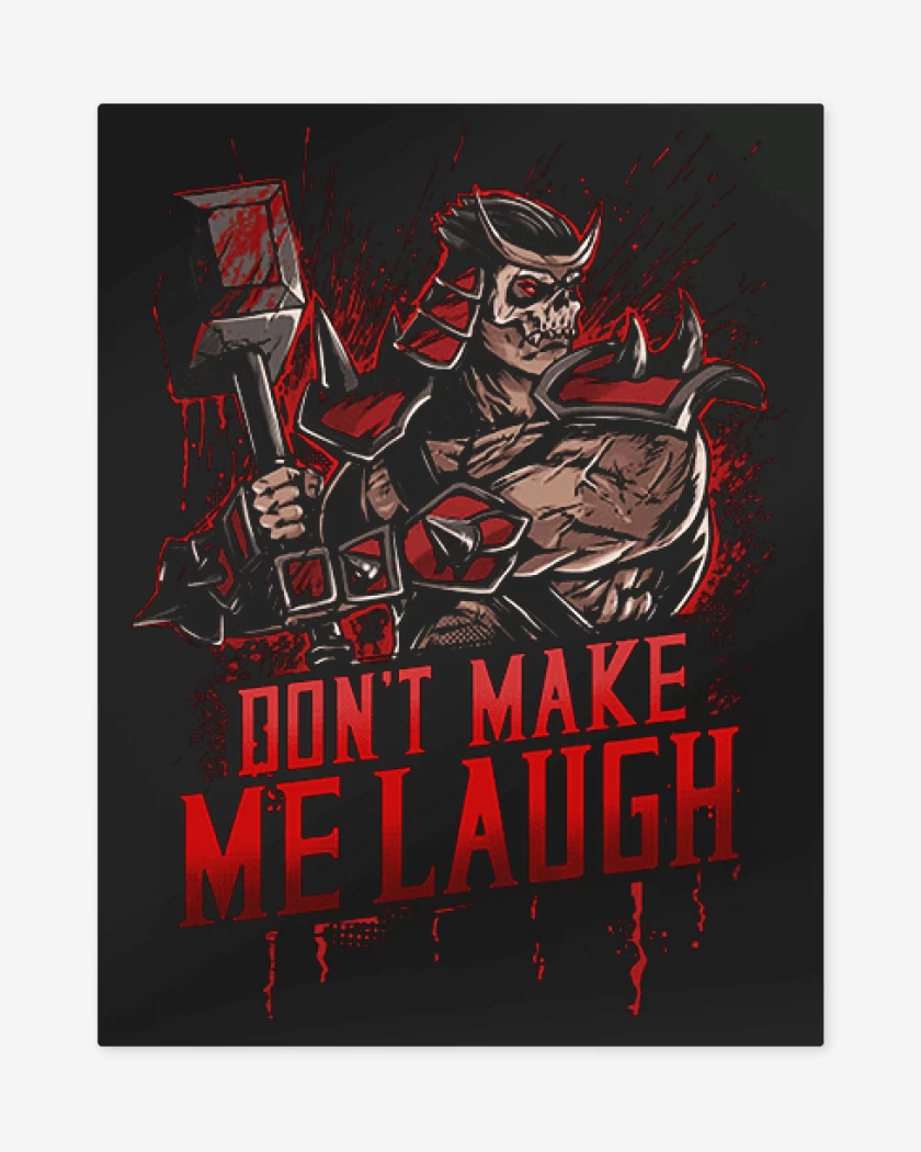 Print metalico Negro de Shao kahn