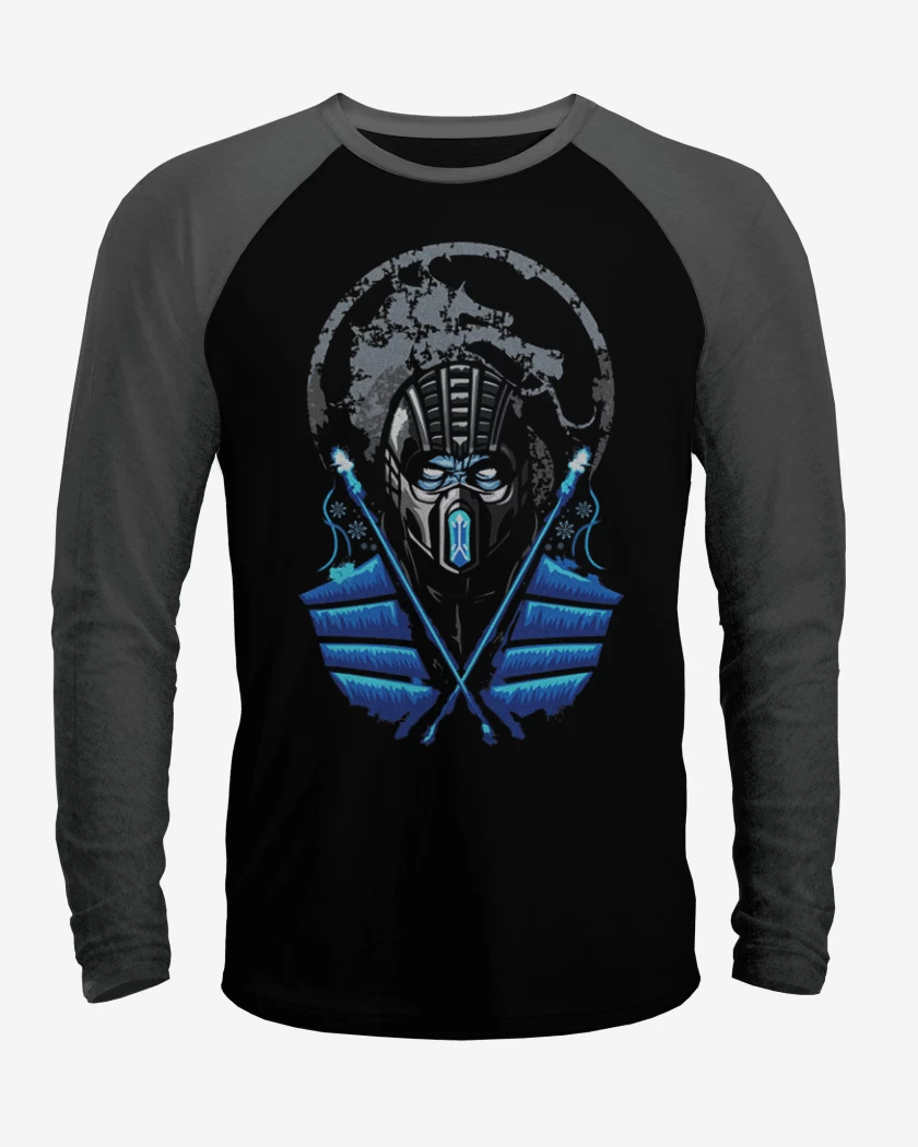 Polera Raglan Negro / Negro Heather de Sub Zero