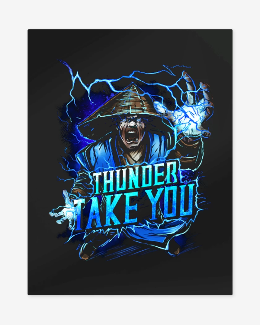 Print metalico Negro de Thunder take you
