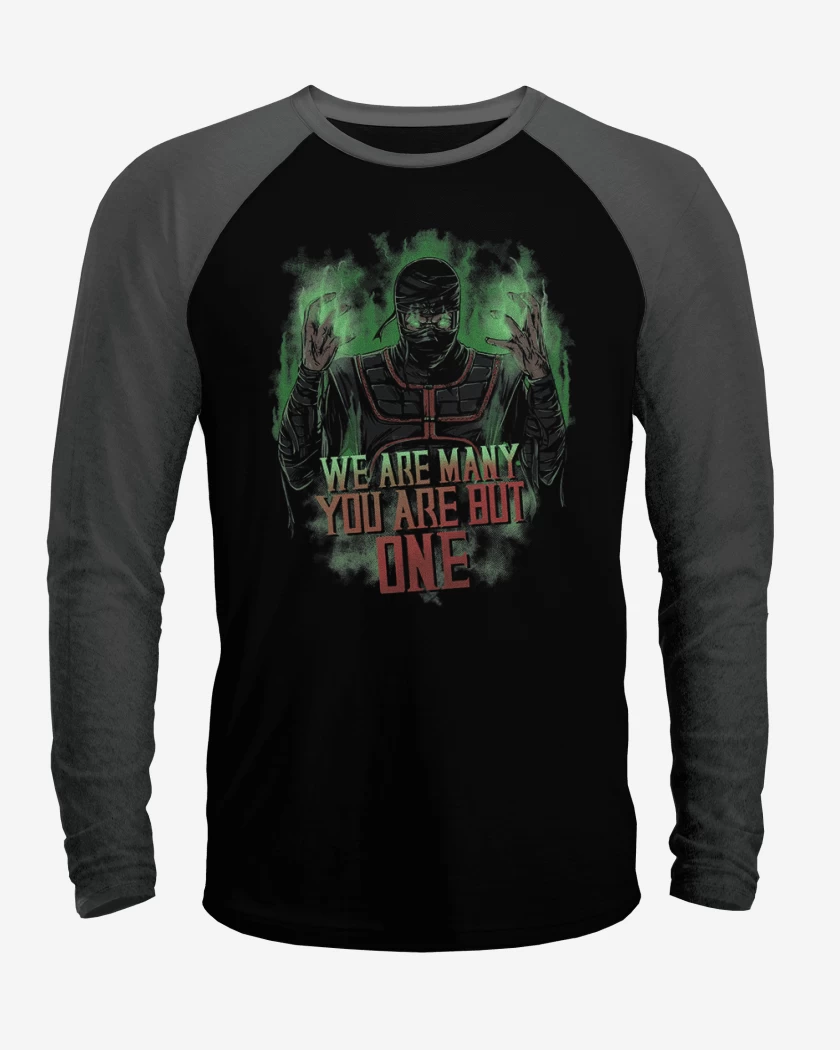 Polera Raglan Negro / Negro Heather de We are many