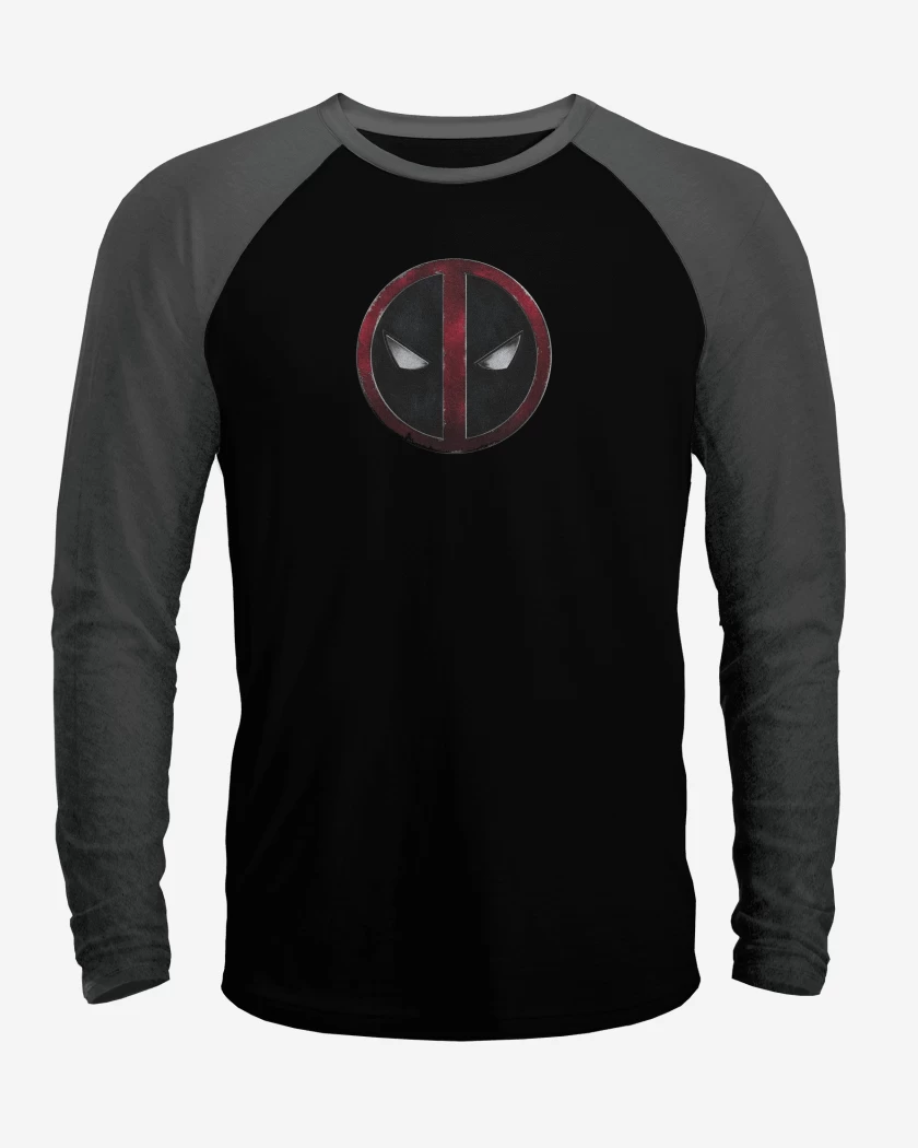 Polera Raglan Negro / Negro Heather de Dead P pecho