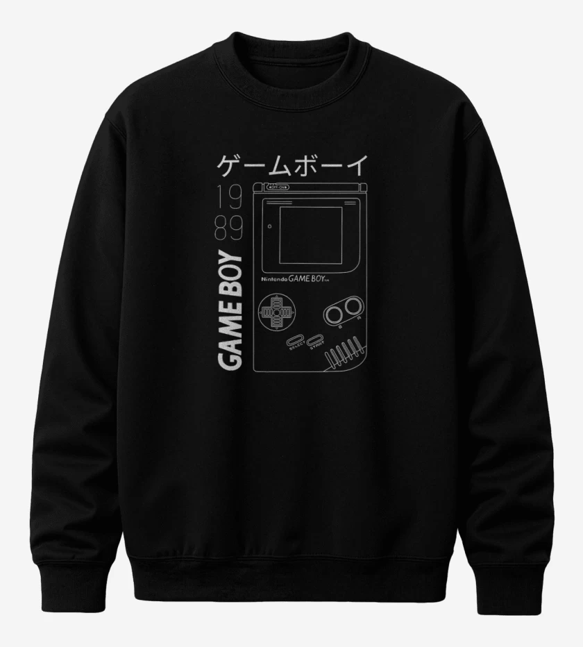 Poleron polo Negro de Game boy