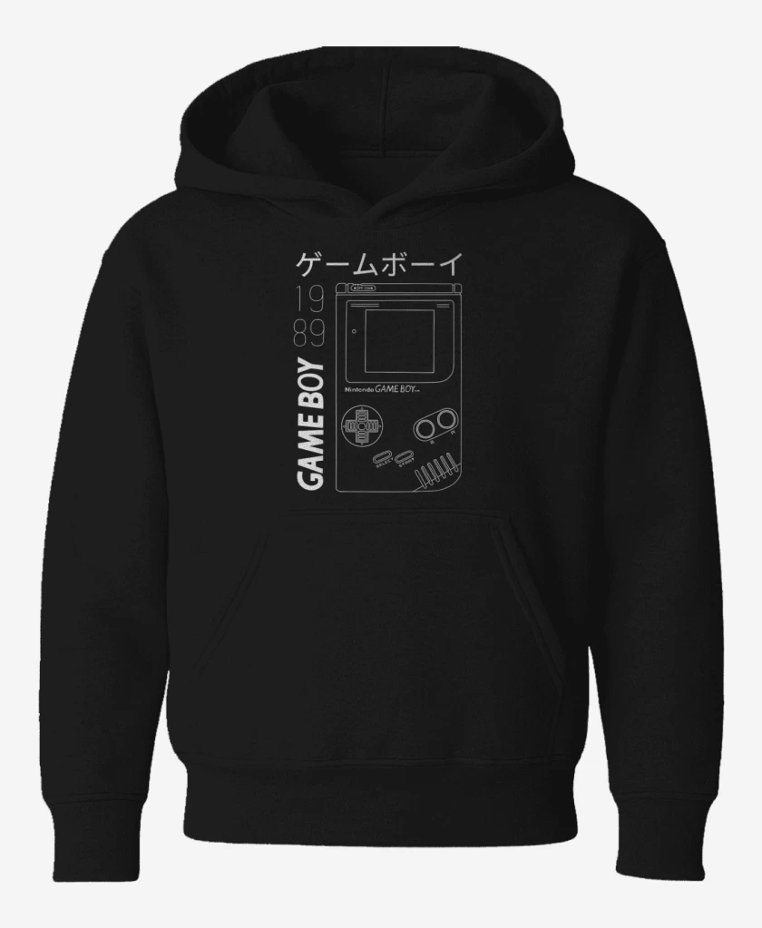 Poleron de niño Negro de Game boy