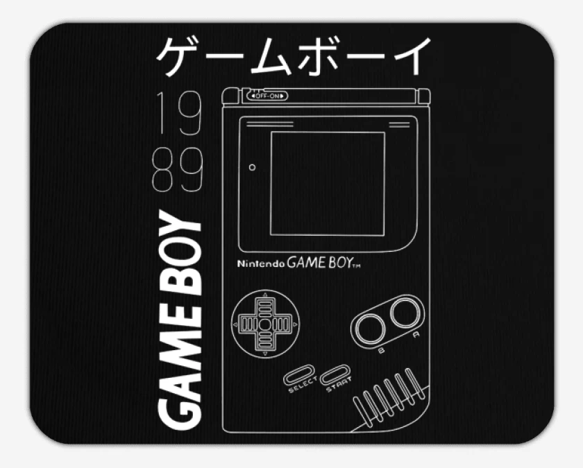 Mousepad Negro de Game boy