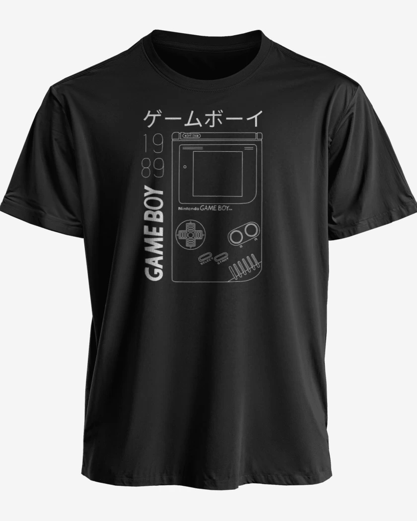 Polera premium Negro de Game boy