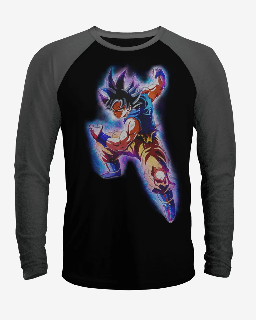 Polera Raglan Negro / Negro Heather de Miggate no gokui