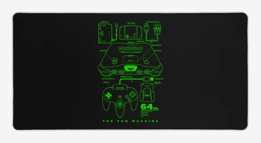 Mouse pad Gamer Negro de The fun machine