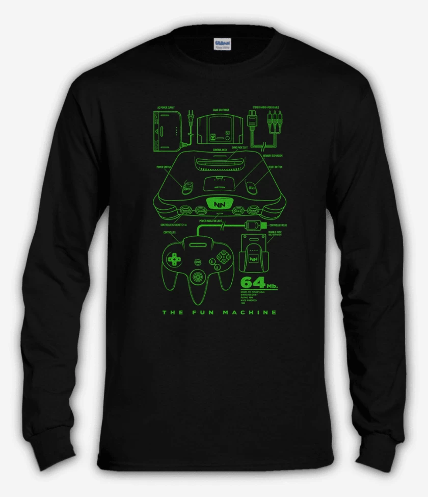 Polera manga larga Negro de The fun machine