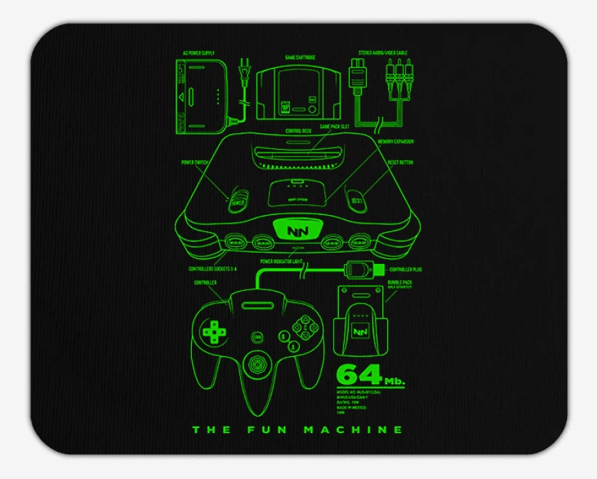 Mousepad Negro de The fun machine