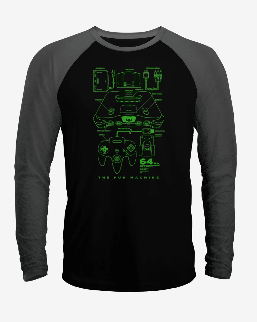 Polera Raglan The fun machine