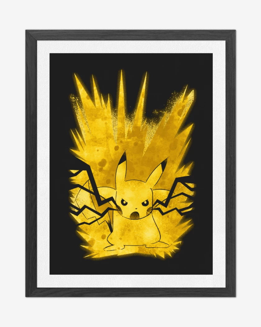 Cuadro decorativo Pikachu impactrueno